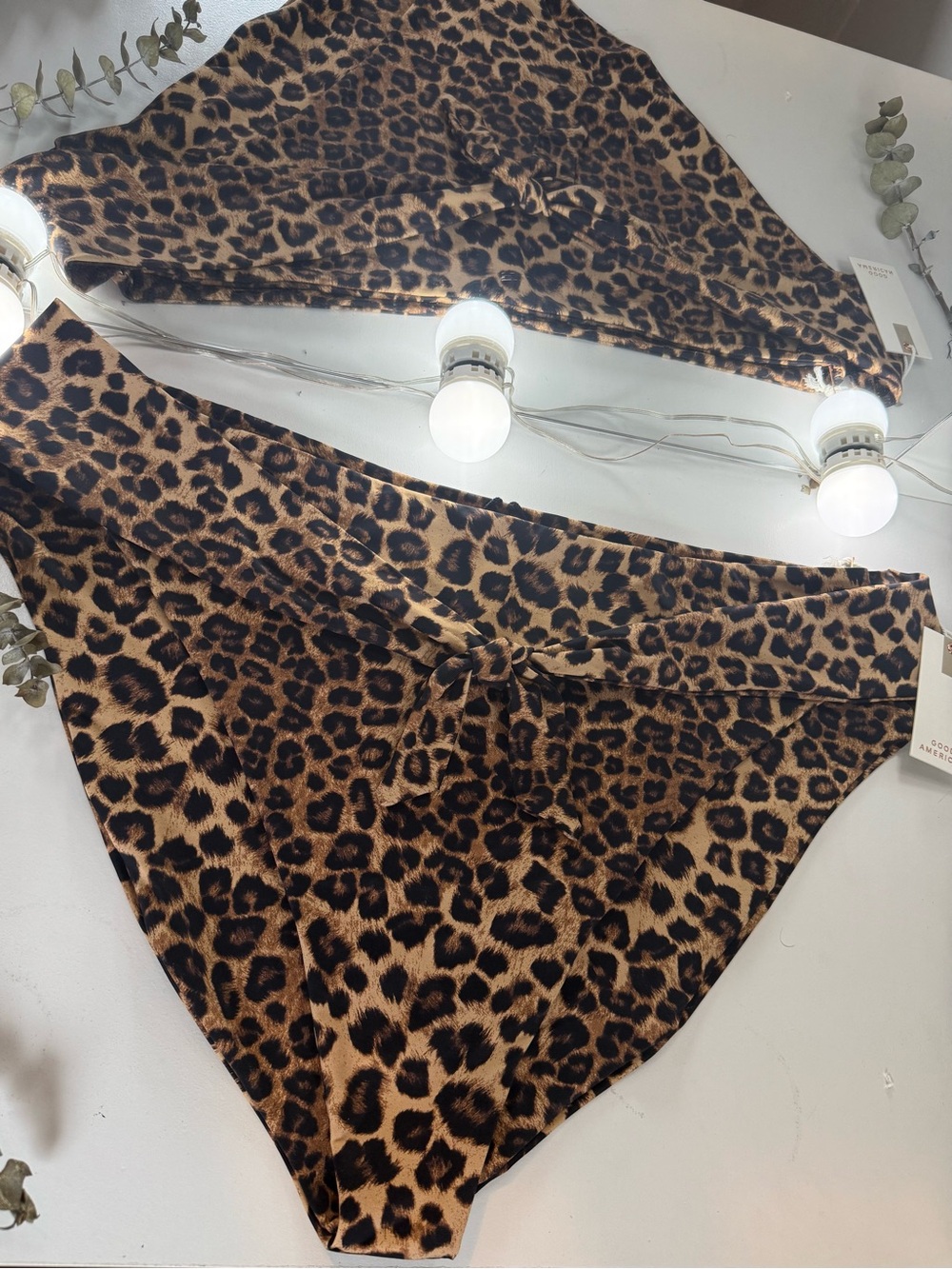 Good American Leopard-print Bikini Bottom Size 7, 4XL